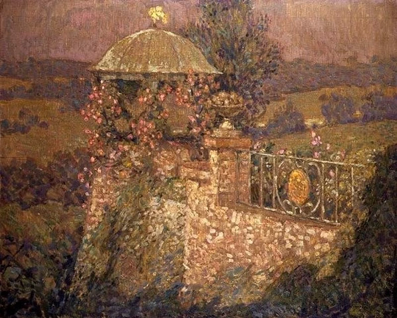Henri Le Sidaner - Il padiglione d'angolo, c.1910